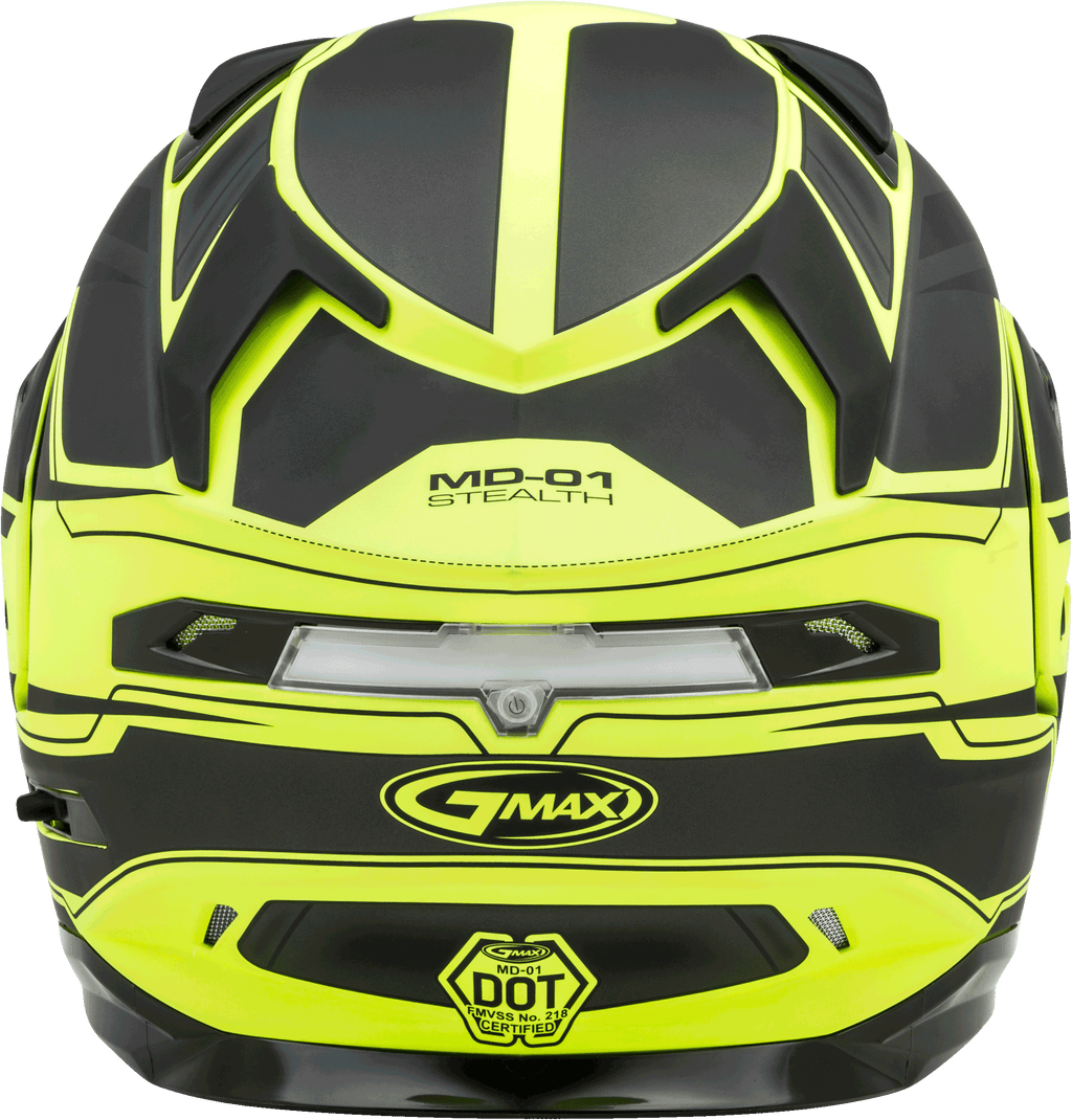 Md 01 Modular Stealth Helmet Matte Black/Hi Vis Yellow Xl