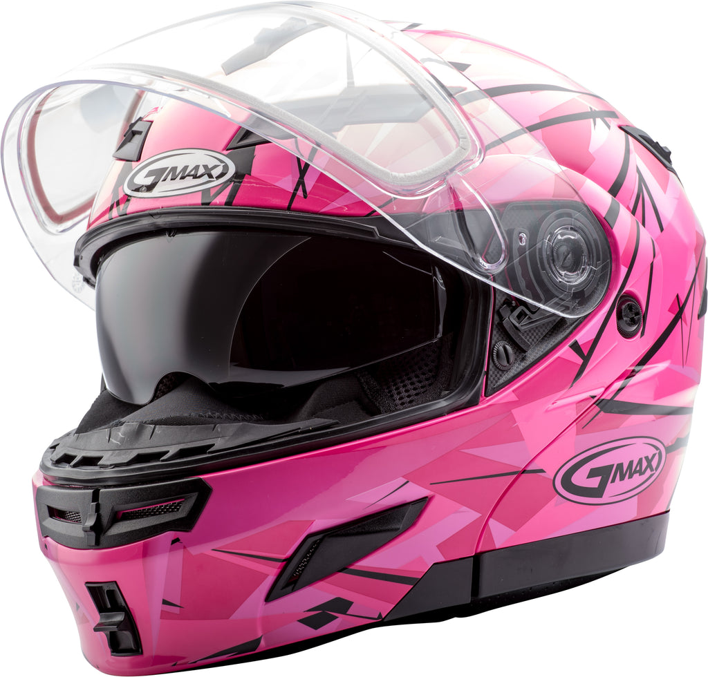 Gm 54s Modular Scribe Snow Helmet Hi Vis Pink Xl