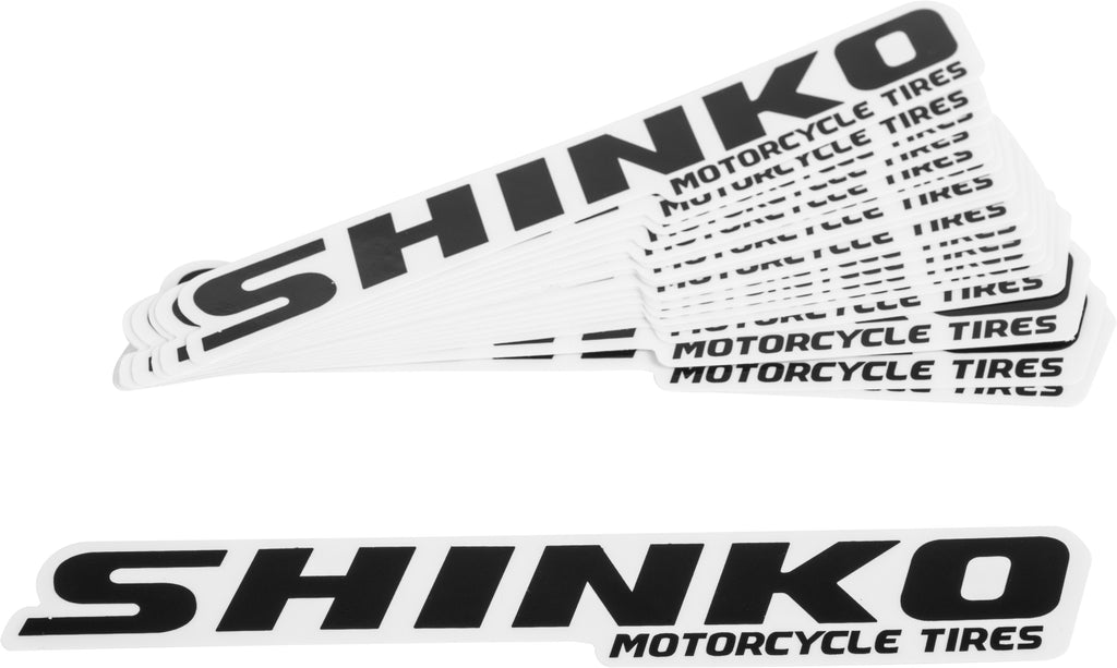 6" Shinko Decal   Black Pack Of 20