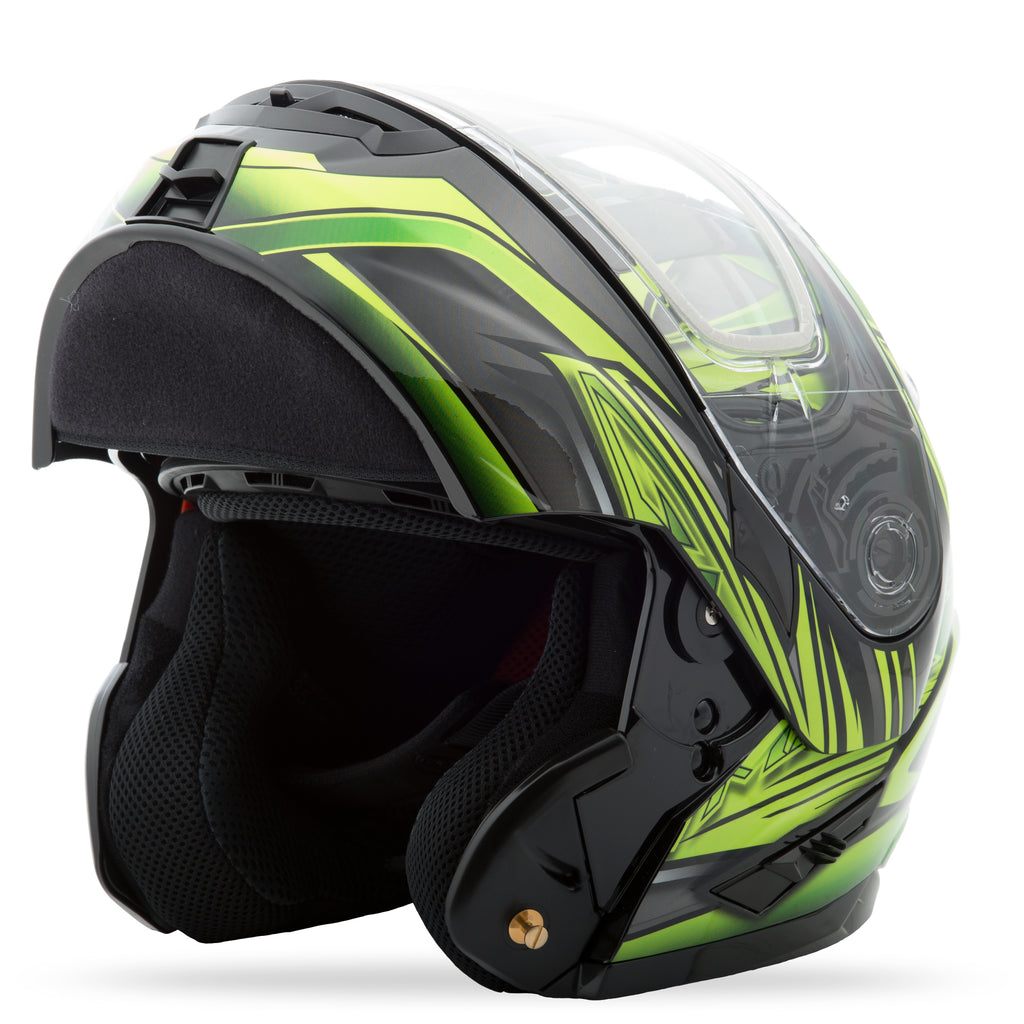 Gm 64s Modular Carbide Snow Helmet Black/Green Xl