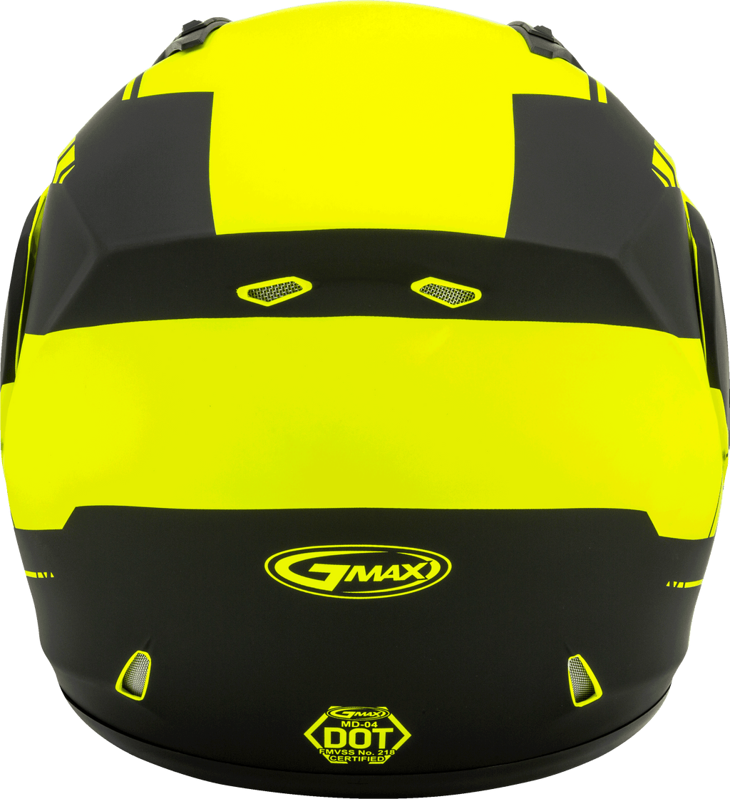 Md 04 Modular Article Helmet Matte Hi Vis/Black Sm