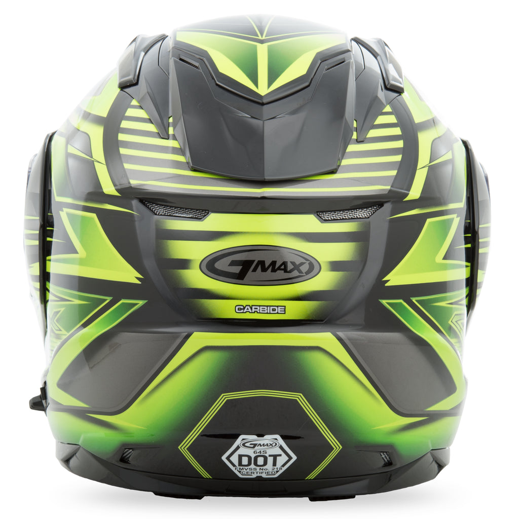 Gm 64s Modular Helmet Carbide Black/Green 2x