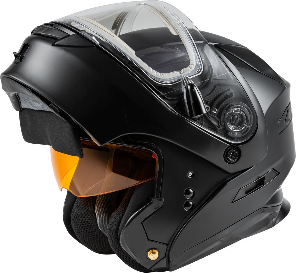 Md 01s Modular Snow Helmet W/Electric Shield Matte Blk 3x