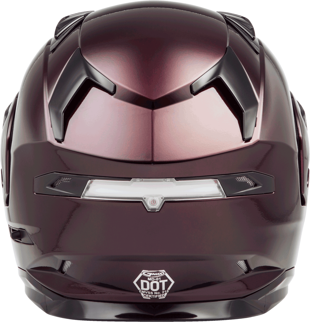 Md 01 Modular Helmet Wine Red 3x