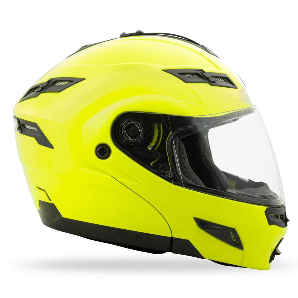 Gm 54 Modular Helmet Hi Vis Yellow 3x