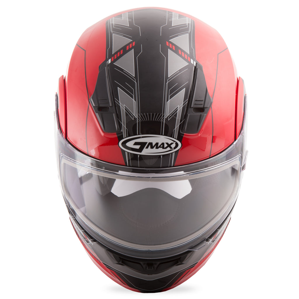 Md 04 Snow Modular Helmet Red/Black L